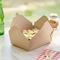 Еда еды бумаги Kraft кладет устранимый обед в коробку контейнеров взятия вне