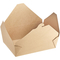 Еда еды бумаги Kraft кладет устранимый обед в коробку контейнеров взятия вне