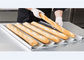 RK Bakeware Китай Антипригарный алюминиевый противень для выпечки багета Перфорированный противень для выпечки французского хлеба