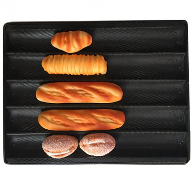 Hot Selling Baguette Tray Perforated Aluminum French Bread Bakery Muolder Silicing Tray for Baking