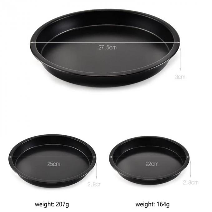 Rk Bakeware China-Aluminum Hard Anodized Coat Pizza Tray for Industrial Use