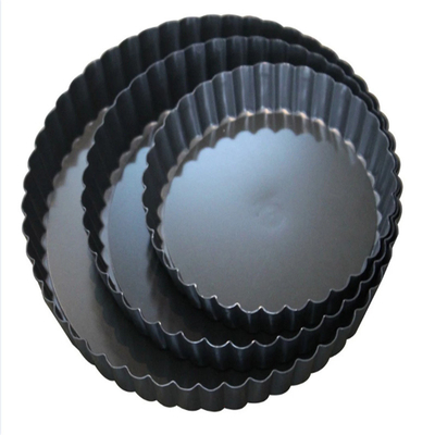 Rk Bakeware China - Жесткий анодированный алюминиевый рифленый противень с заварным кремом на свободном основании