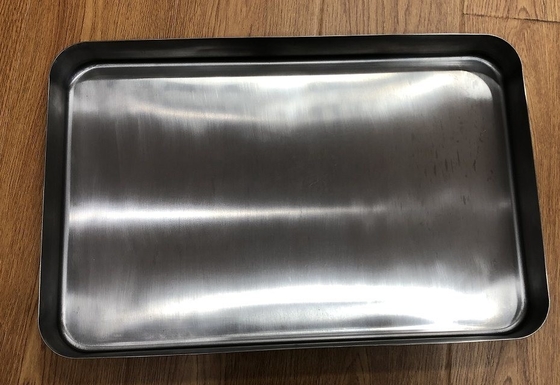 Rk Bakeware China-Deep Drawn 304 316 Плоский прямоугольный лоток из нержавеющей стали для кухни, лаборатории, стоматологической кастрюли