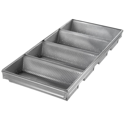 Rk Bakeware China-Foodservice 41145 Глазурованная 4-полосная алюминиевая стальная подовая форма для выпечки хлеба