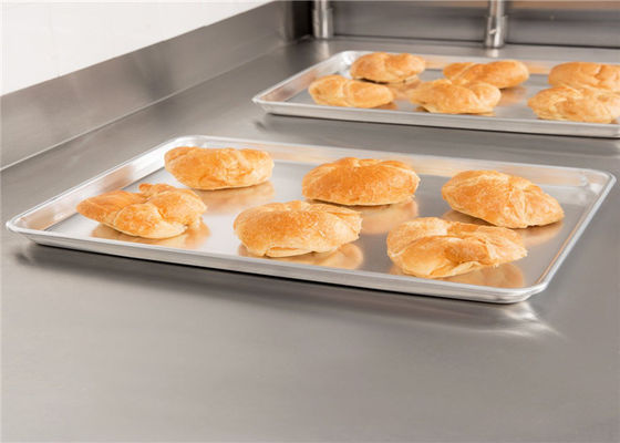 RK Bakeware China Foodservice NSF 1/2 размер алюминиевый противень для выпечки хлеба булочка / алюминиевый лист противень с проволокой в ​​ободке 18 &quot;X 13&quot;
