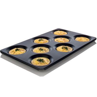 Rk Bakeware China-Gastronorm Gn 1/1 Алюминиевый противень с антипригарным покрытием 530X325 мм с 8 формами для яиц