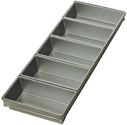 Rk Bakeware China-Foodservice 41145 Глазурованная 4-полосная алюминиевая стальная подовая форма для выпечки хлеба