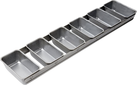 Rk Bakeware China-Foodservice 41145 Глазурованная 4-полосная алюминиевая стальная подовая форма для выпечки хлеба