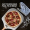 Лопата для пиццы 12 дюймов алюминиевая со складной ручкой и набором колес для пиццы 10 см