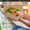 Устранимая коробка выпечки Kraft бумажная принимает вне еду еды обеда контейнера