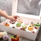 Коробка обслуживания картона торта прямоугольника коробки пекарни окна Paperboard с хлебопеком окна