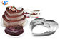 Форма для выпечки торта в форме сердца RK Bakeware China Foodservice NSF, кольца для торта из мусса в форме сердца из нержавеющей стали