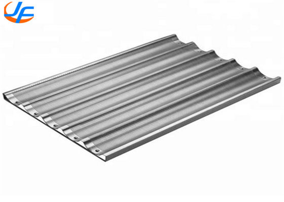 RK Bakeware China Foodservice NSF Australia Maccies 5 Flutes Алюминиевый багет с антипригарным покрытием Противень для выпечки