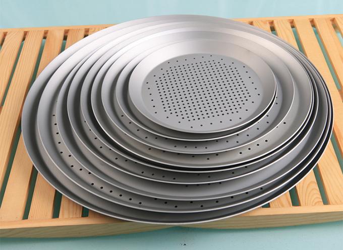 Rk Bakeware China-Hard Coat Anodized Perforated Thin Crust Pizza Pan for Pizza Hut
