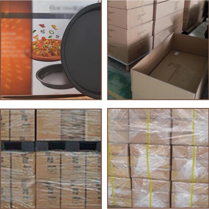 RK Bakeware China Foodservice NSF Твердые анодированные алюминиевые перфорированные противни для пиццы с хрустящей корочкой для Pizza Hut 4
