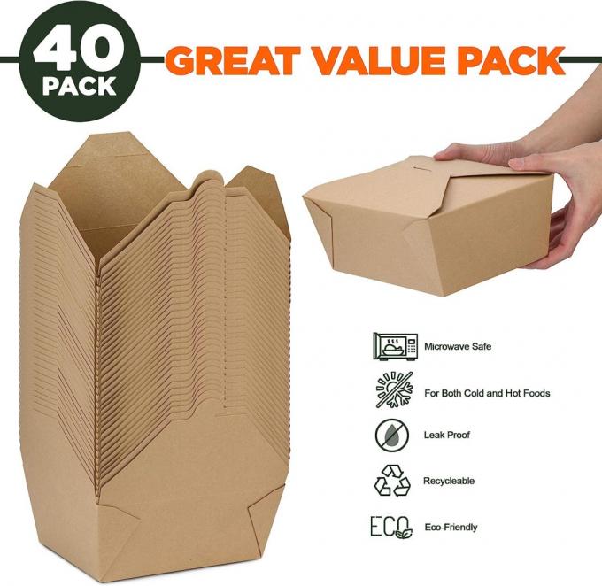 Бумага Rk Bakeware Китая устранимая Kraft принимает вне коробке выпечки бумаги коробки еды еды обеда контейнера бумажную коробку торта