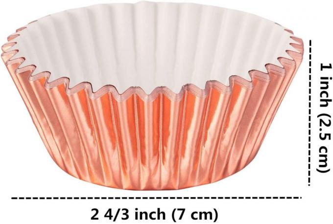 Чашка выпечки бумаги алюминиевой фольги вкладыша булочки вкладыша пирожного алюминиевой фольги Rk Bakeware Китая